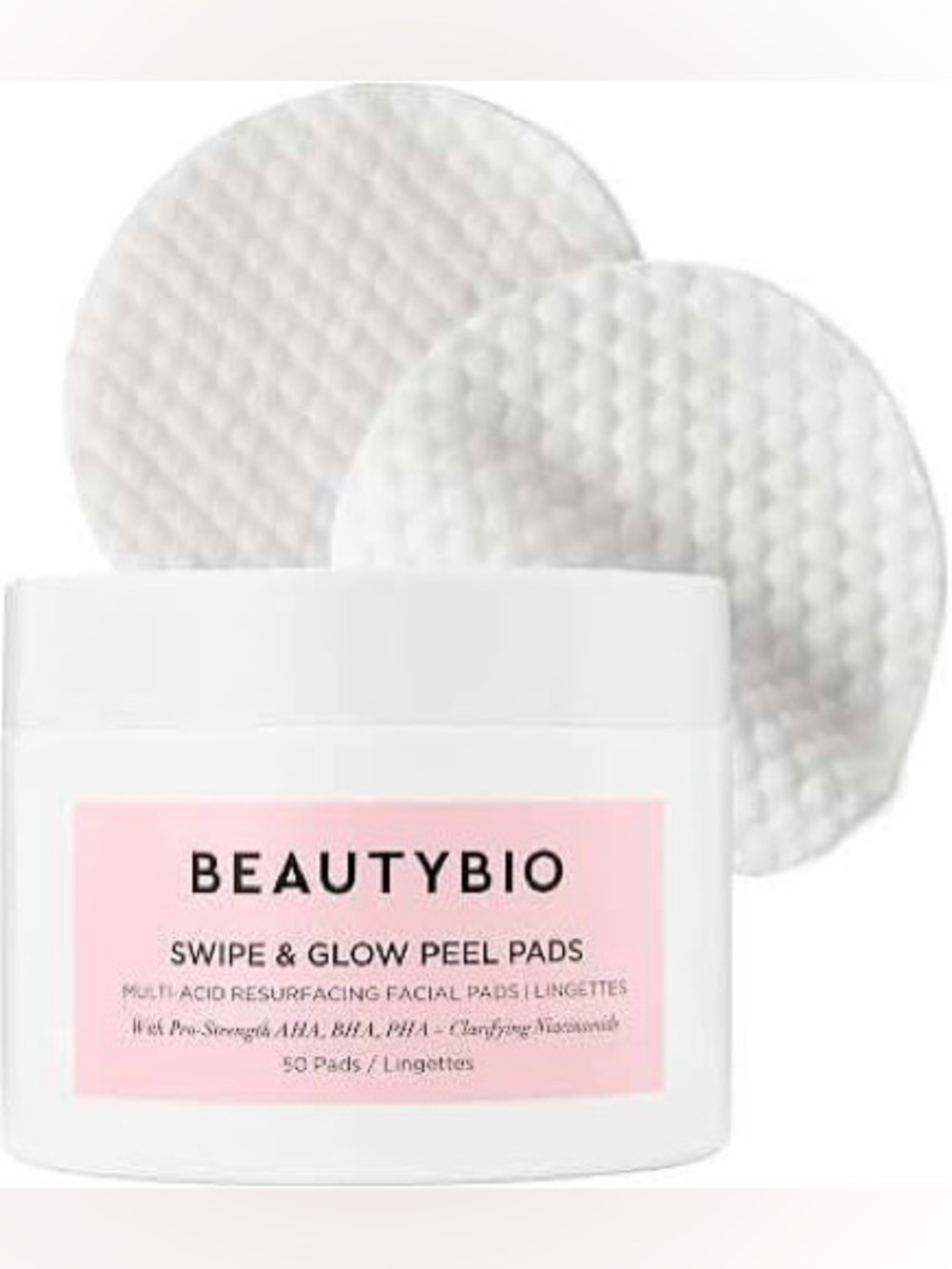 Beautybio Swipe & Glow Peel Pads, New/Sealed, 50 pads
